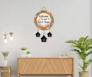Bazaar : Wooden Welcome To Our Home Wall Hanging