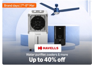 Amazon - Havells Brand Days - Upto 40% - Coolers-  Fans - Water Purifiers and Other Appliances 
