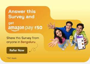 SuperJ survey win ₹50 Amazon pay gift card - answer survey