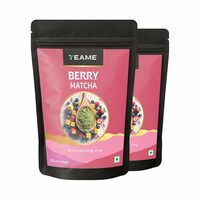 TE-A-ME Berry Matcha Tea Powder, 100g (66 Servings) | Tasty & Delicious | No Artificial Sweeteners | Premium Grade | Macha Tea Powder | Ceremonial Grade | Flavoured Matcha