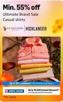 Amazon - Min 55% Off - Casual Shirts Ultimate Brand Sale