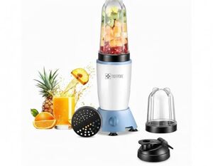 HAVOK NutriCore X2 750W Nutri Blender Mixer Grinder with 2 Jars, Sipper Lid & Seasoning Cap | 18000 RPM High Speed Moto | Personal Juicer for Smoothies, Shakes & Spices, Compact Kitchen Mixer