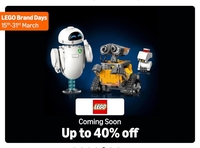 Amazon -  Lego Brand Days  [March 15 - 31] Upto 40% Off 