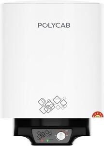 POLYCAB Celestia 5-Star 10L Water Heater (Geyser) | 5-yr tank & 2-yr product warranty | Temperature Control Knob | Enhanced Safety, Rust Proof Tank | Efficient HeatingWhite 