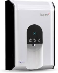 Livpure Zinger Copper Hot with Water Saving Technology and Interactive Touch Display, RO+UV+UF+Copper (White) 