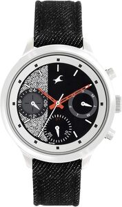 Fastrack Denim Analog Black Dial Women's Watch-6179SL01 