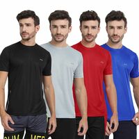 4in 1 pack of 4 colour tshirts polyster