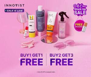 Innovist Sale - Buy 1 Get 1 Free | Buy 2 Get 3 Free + Extra 5% Discount on Prepaid Orders |