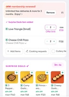 Swiggy - surprise deal section at checkout