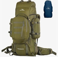 TRAWOC WILDWING 95L(80 +15) Internal Frame Travel Backpack with Detachable Daypack/Camping Hiking Trekking Bag Large Rucksack for Men & Women BHK007, 3 Year Warranty
