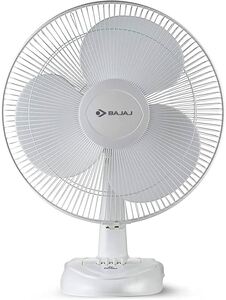 Bajaj Esteem 400 MM Table Fan | Table Fan For Kitchen & Home | High Air Thrust | High Speed | Overload Thermal Protection | Full Copper Motor | Silent Operation | 1-Yr Warranty White