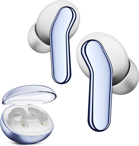 Mivi Duopods I6, 55Hrs PT, HD Call, Fast Charging, 3D Sound, 9EQ Modes App Supp, IPX4 Bluetooth Headset (Blue, True Wireless)