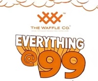 The Waffle Co International Waffle Day : Everything at 99Rs (25th March 2026)