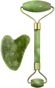 GOLDINKS Jade Roller Face Massager with Gua Sha (100 g)