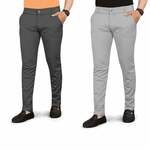 Bazaar : Men’s Slim Fit Trouser Combo (Pack of 2)