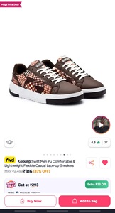 Koburg men PU casual sneakers 