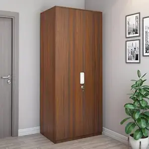 Nilkamal Joyce Neo 2 Door Wooden Wardrobe for Bedroom | Almirah with 3 Shelves