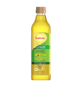 Saffola Cold Pressed Multi-Source Oil Groundnut oil & Sesame Seed oil