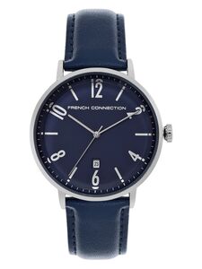 French Connection Analog Blue Dial Men's Leather Watch-Fc155U