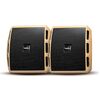 FRONTECH 2.0 USB Powered Multimedia Speakers with Foam Edge | 6W Output Power | AUX/USB Connectivity | for Laptop, PC, Mobile | Volume Control (SPK-0010, Black/Gold)