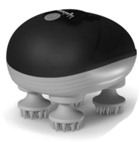 Lifelong Rechargeable Electric Head & Scalp Kneading Massager, 4 Speed Modes, Handheld Portable Head Massager for Hair Growth, Deep Clean and Stress Relieving, (LLM603, Black)