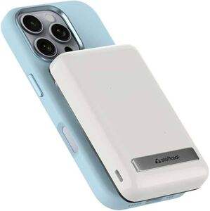 Stuffcool Lucid Plus 15W, 10000mAh Magnetic Wireless Powerbank with Stand for AirPods Pro, iPhone 12/13/14/15/16, Flagship Android and 20W Fast Wired Charging 