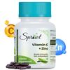 Sprowt Plant-Based Vitamin C with Zinc Supplement with added Spirulina 30 Capsules