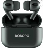 DOBOPO Earbuds with Touch Sensor Wireless Bluetooth Connectivity with Lightening Cable Bluetooth Headset (Black, True Wireless)