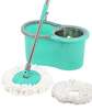 Kuber Industries Plastic Spin Mop with Stainless Steel Wringer (Mint Green)