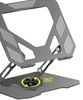 Dyazo Foldable Laptop Stand with 360° Rotating Base  (Grey)