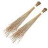 Coconut Broom Stick Leaf Grass Broomstick Washable Seekh Jhaadu with Firm & Comfortable Grip Ideal for Wet Surface Cleaning (2 Pc, 700Gm, Random Colors)