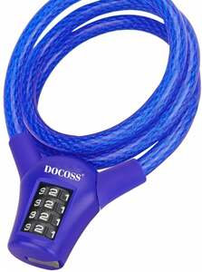 DOCOSS-Ultra Strong Bike Helmet Lock Black