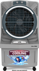 VW 125 L Desert Air Cooler With Bacteria Free Cooling Pad Technology (Grey, Ultra cool 125L)