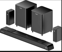 Boat Aavante 5.2.4 Prime 6250DA, Dolby Atmos, 625W, 5.2.4CH(Dual Subwoofers & Wireless Satellites), QR for Installation, Bluetooth Sound bar, Home Theatre Soundbar Speaker (Premium Black)