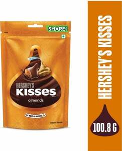 Minutes: Hershey's Almond Kisses Large Pack Truffles (100.8 gms)