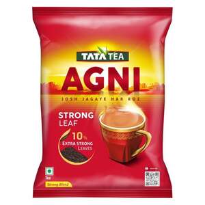 Tata Tea Agni 1kg, Strong Chai With 10% Extra Strong Leaves, Black Tea (Location Specific)