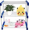 Plastic 3 layer shoe stand (Blue, 3 Shelves, DIY(Do-It-Yourself) ) 