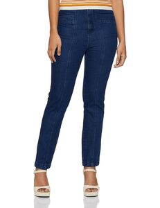AKA CHIC Women Tapered Fit High Rise Cotton Non Stretchable Jeans