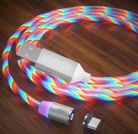 Mak 4 in 1 cable USB lightning led magnet fast charging cable