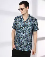 DNMX Men Printed Relaxed Fit Shirt