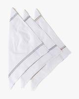 YOUSTA Men Pack of 3 Striped Cotton Handkerchiefs