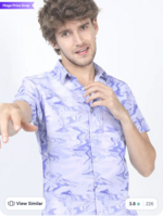 HIGHLANDER Men Slim Fit Printed Shirt