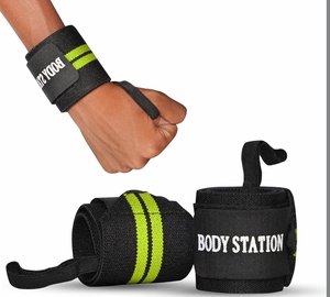 Pro Weightlifting Wrist Wraps with Thumb Loop | Adjustable Gym Wrist Support for Men & Women – Powerlifting, Crossfit, Strength Training & Pain Relief