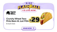 Swiggy Dineout : Crunchy Wheat Taco Pinto Bean from Tacobell at 38Rs