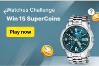 Flipkart 6 supercoins challenges win 90 supercoins luggage/watches/kids footwear/mens footwear/women's footwear/watches/jewellery challenges