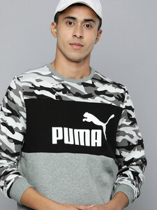 PUMA Men Full Sleeve Printed Sweatshirt on Flipkart