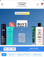 Conscious Chemist- Buy 2 Get 2 FREE, buy 3 get 3 free + 2 freebies 