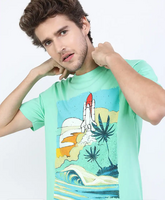 HIGHLANDER Men Printed Slim Fit T-shirt