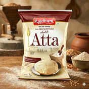 Rajdhani Chakki Fresh Atta | 100% Atta, 0% Maida