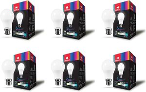 Havells 9W LED Bulb for Home & Office | B22 LED Bulb BasePack of 6